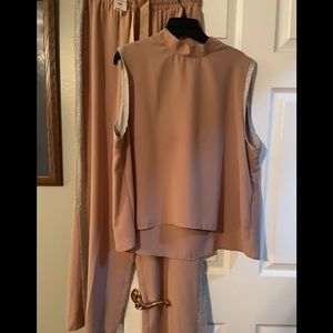 New Gracia Taupe Pantsuit